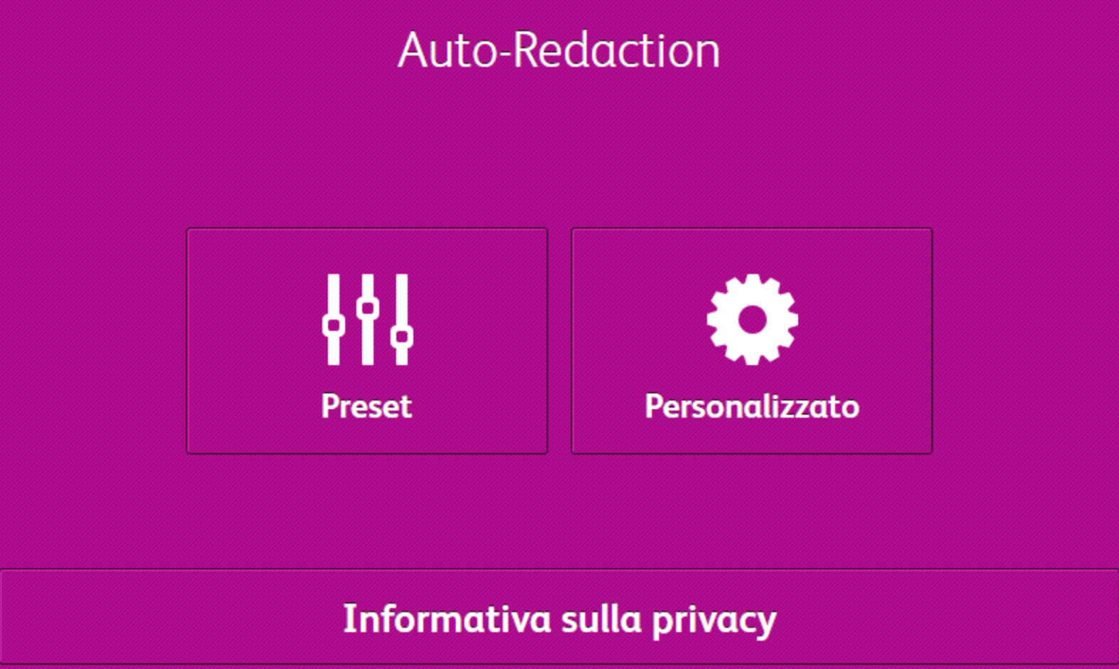 autoredaction - xerox workflow central