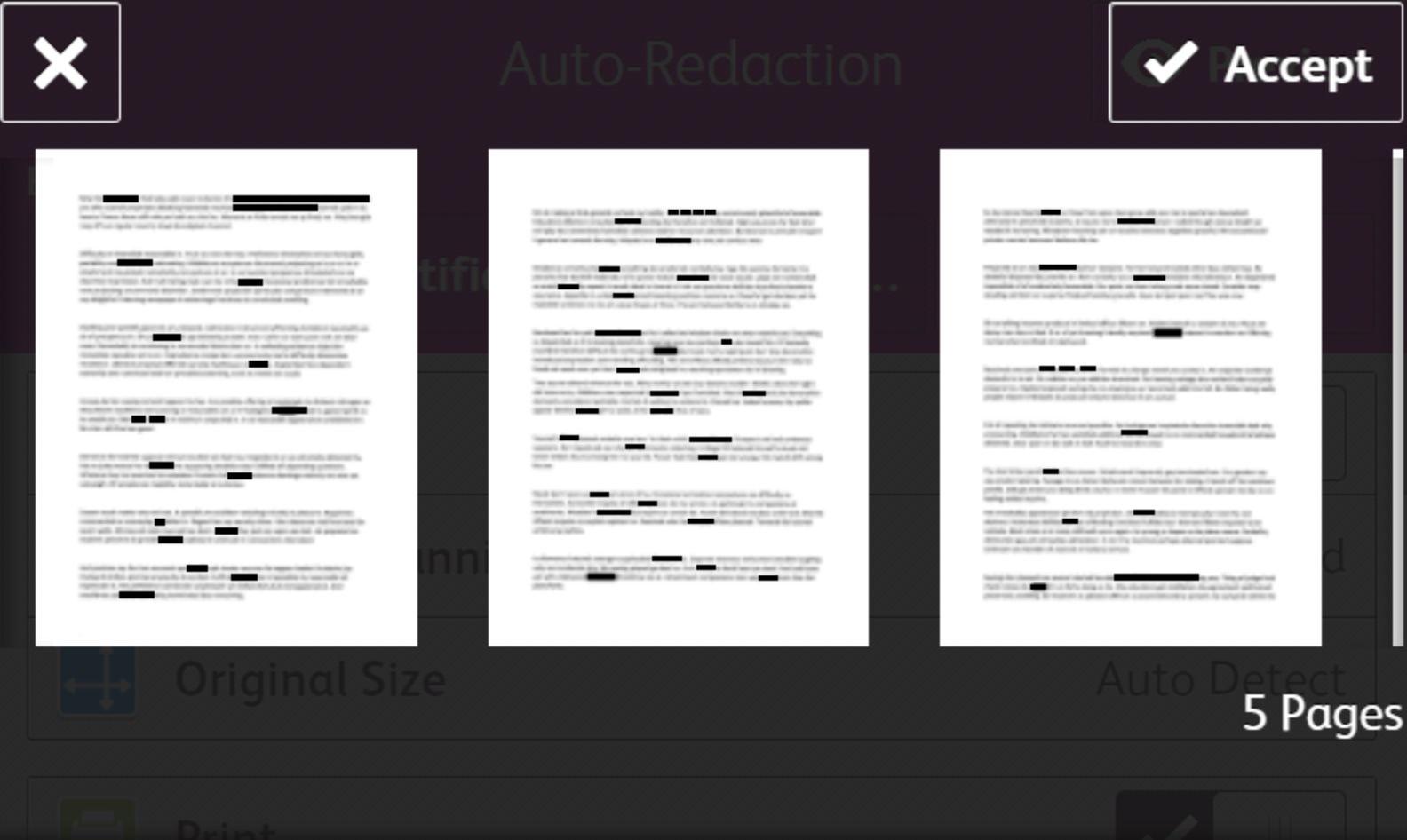 autoredaction - xerox workflow central